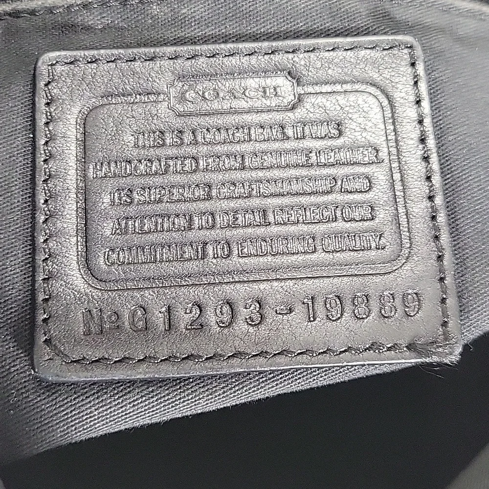 Coach Black Leather Shoulder Bag 19889